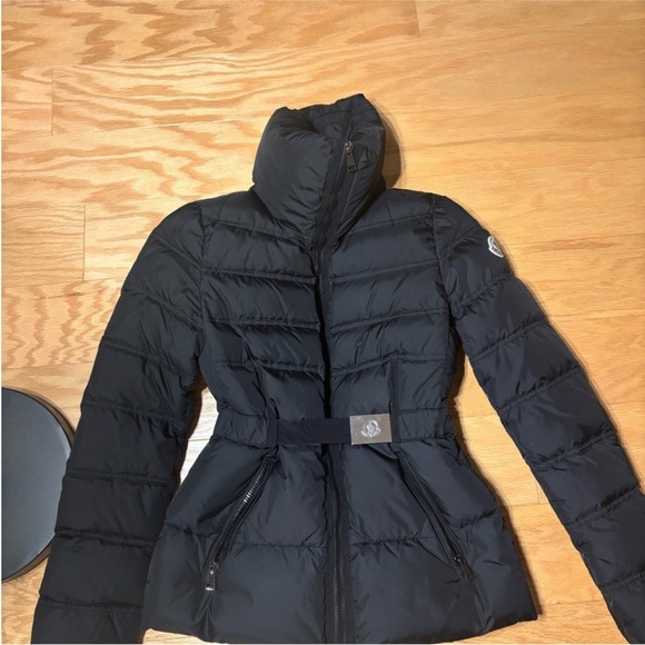 MONCLER Black puffer jacket size 0